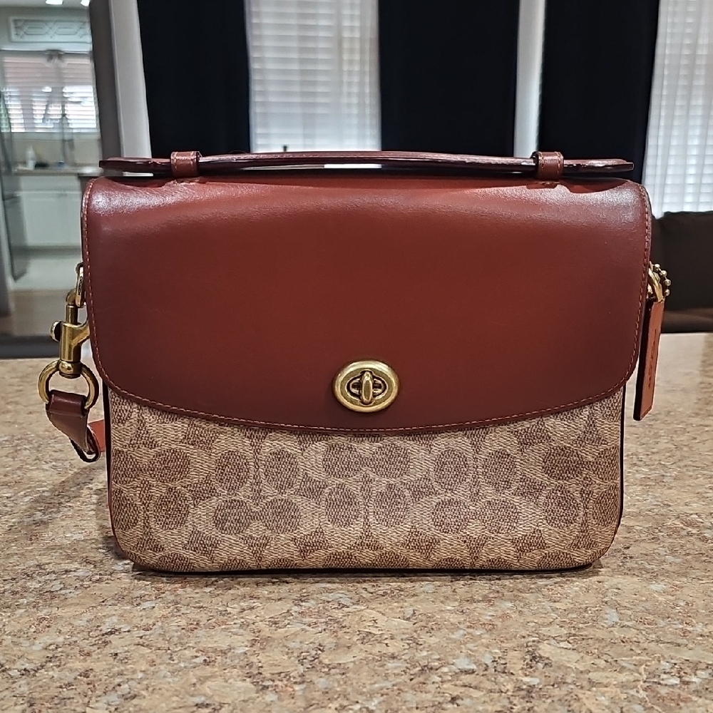 Coach Brown and Tan Crossbody Bag